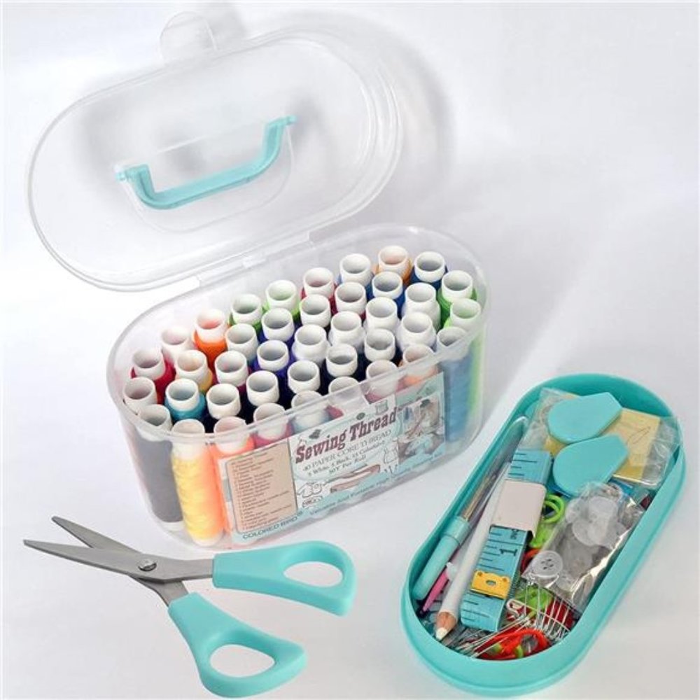 Colored Bird Sewing kit Thread (Blue S)